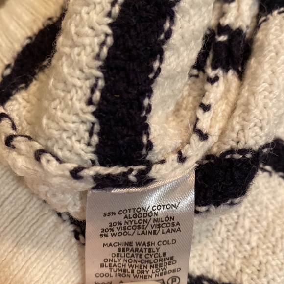 Loft striped sweater with buttons - Picture 4 of 4